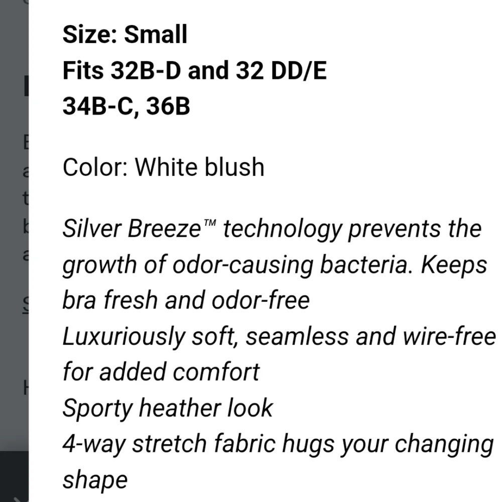 NWT BRAVADO DESIGNS MATERNITY BODY SILK SEAMLESS NURSING BRA ;SIZES: SMALL AND M - Picture 2 of 13